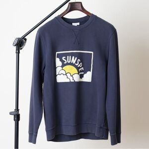 Sunspel Fuzzy Sun Logo Sweatshirt